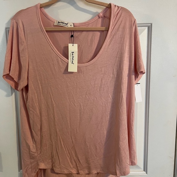 NWT THREE BIRD NEST Oversized Boho V Neck Tee Size XL - Picture 1 of 5